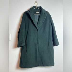 Whistles Wool Green Coat Small